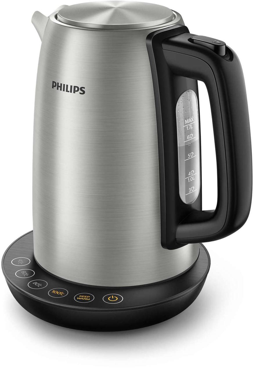 

✅ Электрочайник PHILIPS HD9359/90 (1.7л, 2200 Вт, 360°, выбор температуры) | електрочайник (Гарантия 12 мес)