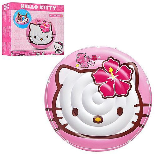 

Надувной детский плотик для плавания, круглый Hello Kitty Intex 56513, 137см