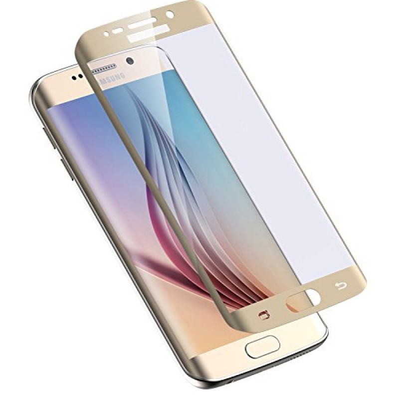 

Защитное стекло 0.3 mm с изогнутыми краями для Samsung Galaxy S6 edge Gold, Золото