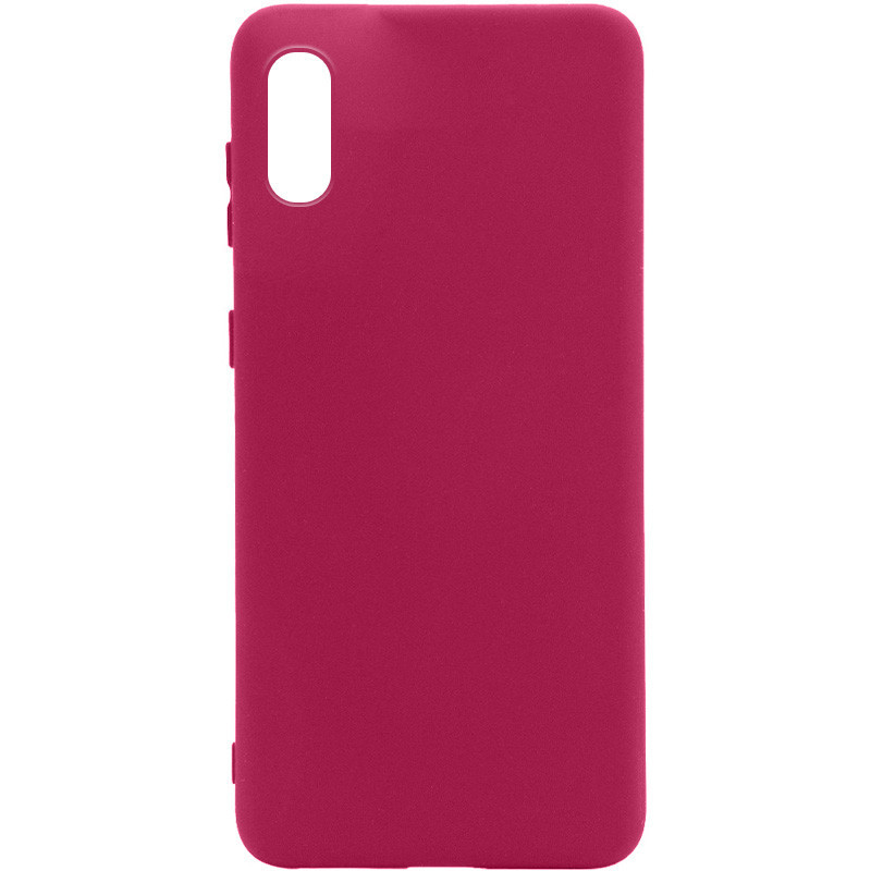 

Чехол Silicone Cover Full without Logo (A) для Samsung Galaxy A02, Бордовый / marsala