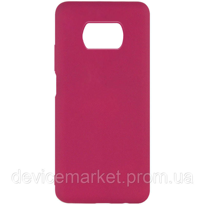 

Чехол Silicone Cover Full without Logo для Xiaomi Poco X3 NFC / Poco X3 Pro, Бордовый / marsala