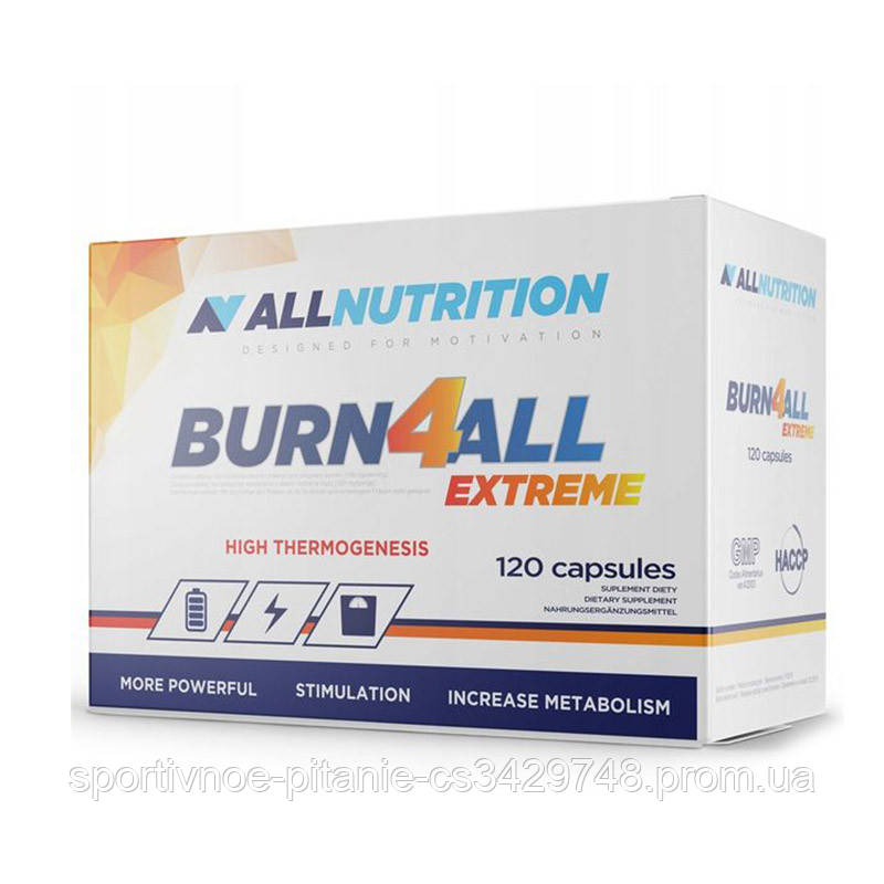 

Жиросжигатель AllNutrition Burn4all Extreme, 120 капсул