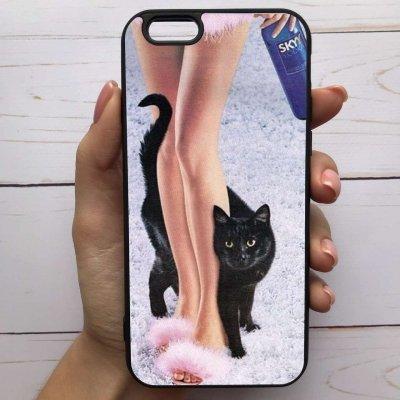 

Чехол Mood для iPhone 6 Plus/6s Plus с рисунком Девушка и кот SKL68-285561, Разные цвета