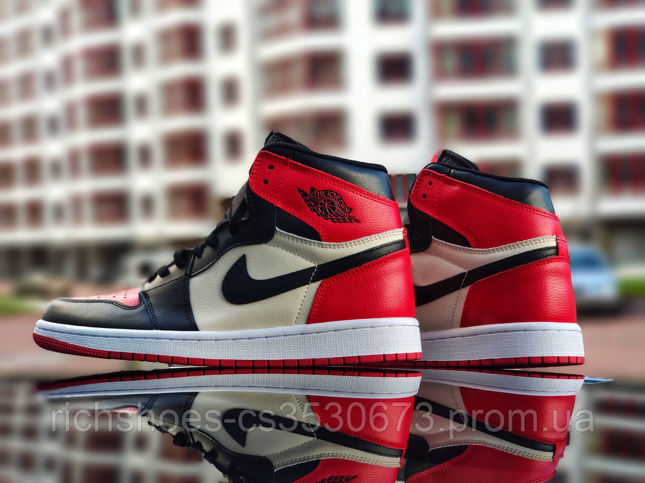 

Air Jordan 1 Bred Toe (Топ якість) Чоловічі Кросівки, Мужская обувь 42(26,5см)