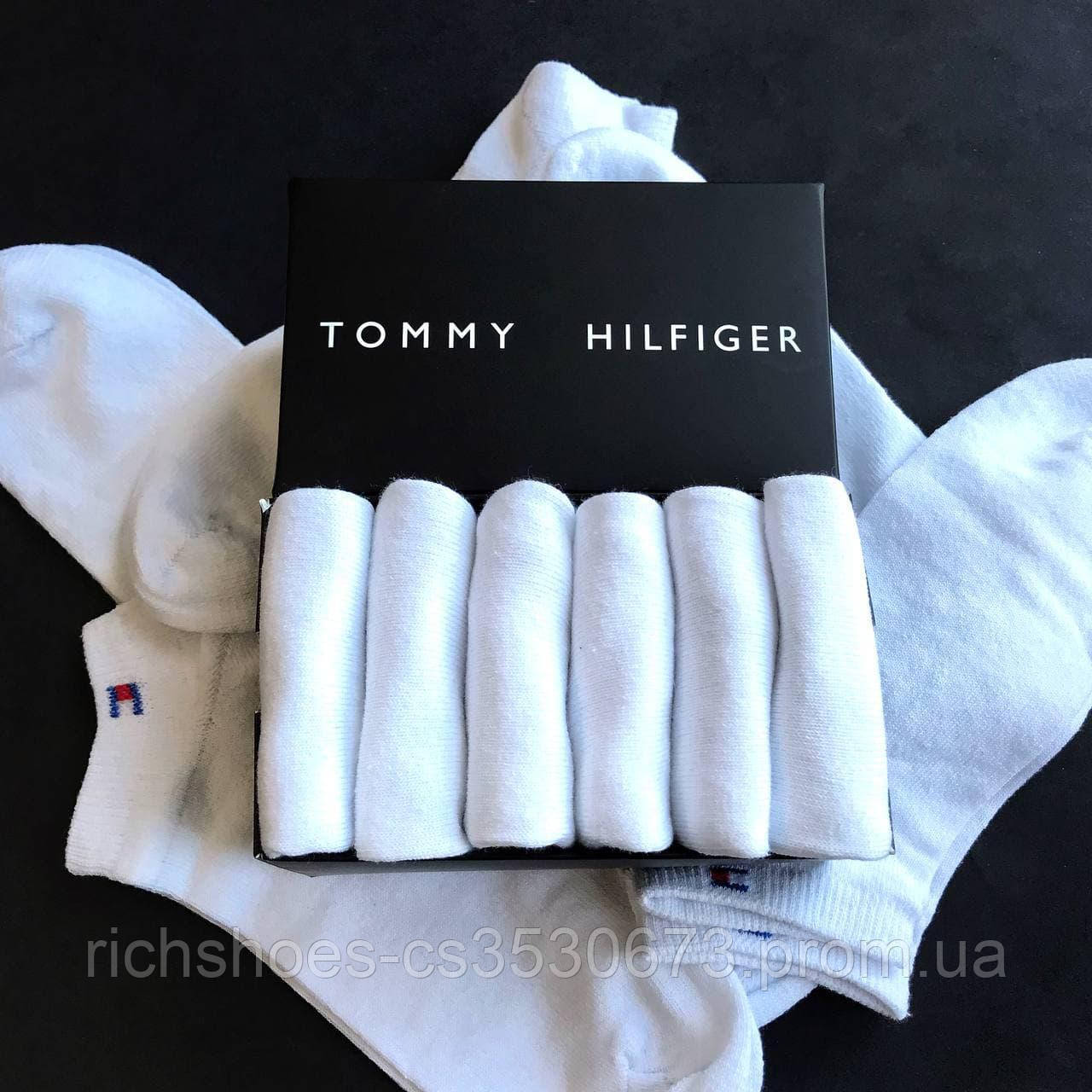 

Комплект Чоловічих носків Tommy Hilfiger білі 6 пар