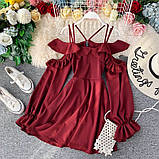 Невероятно красивое шифоновое платье с рюшами, фото 8