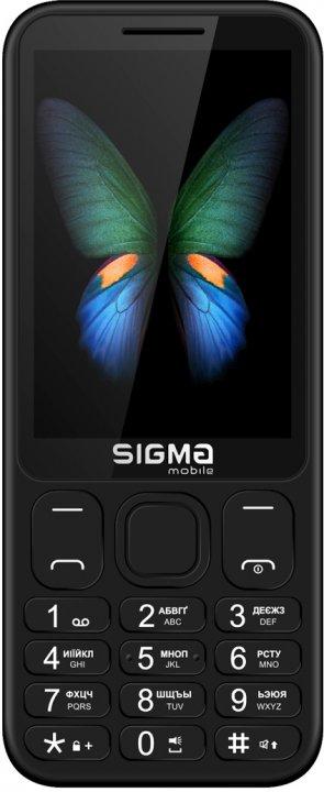 

Кнопочный телефон с большим дисплеем, мощной батареей и камерой на 2 sim Sigma X-Style 351 Black micro max, Черный