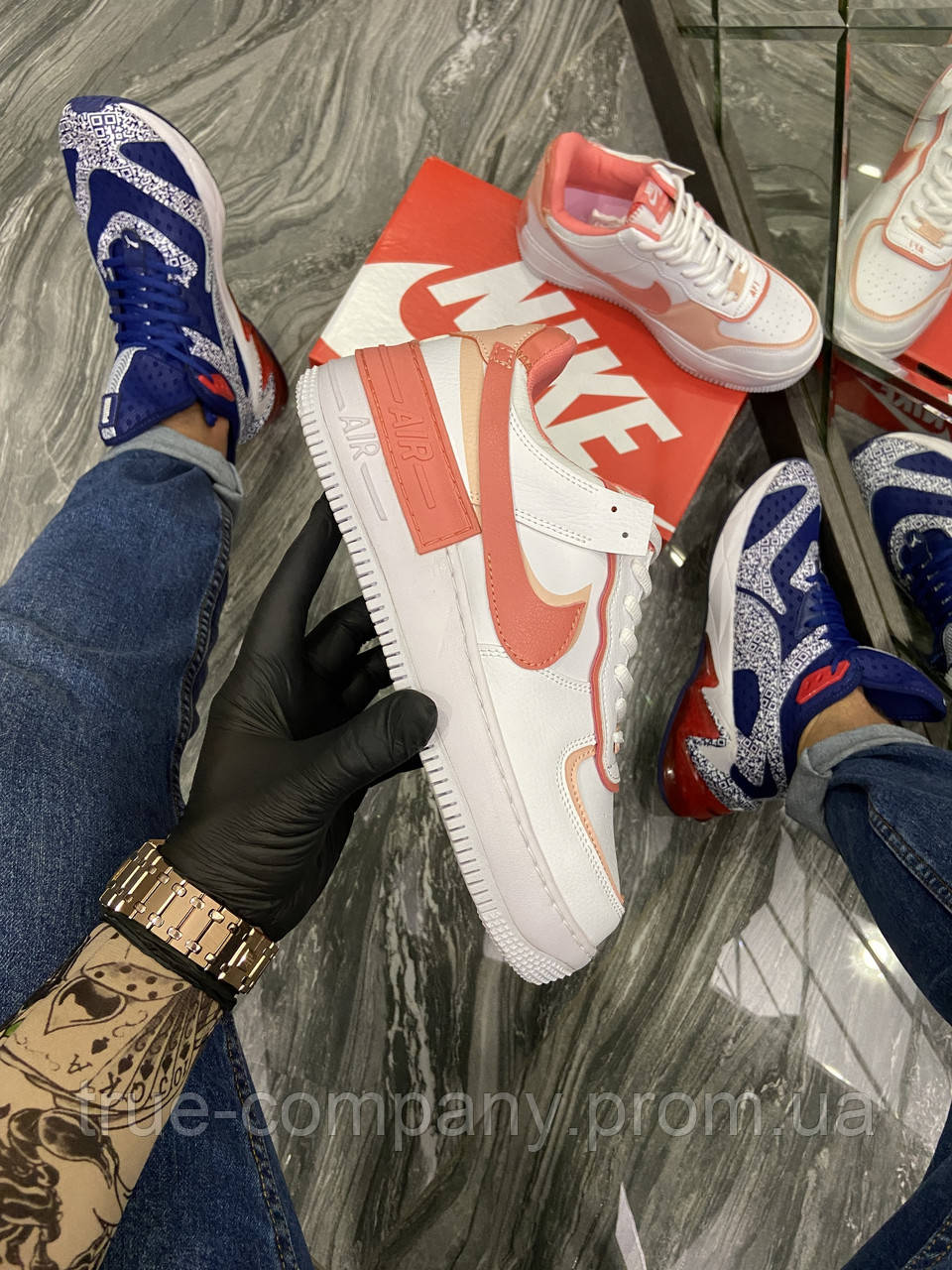 

Nike Air Force 1 Shadow White Orange (Белый Оранжевый)