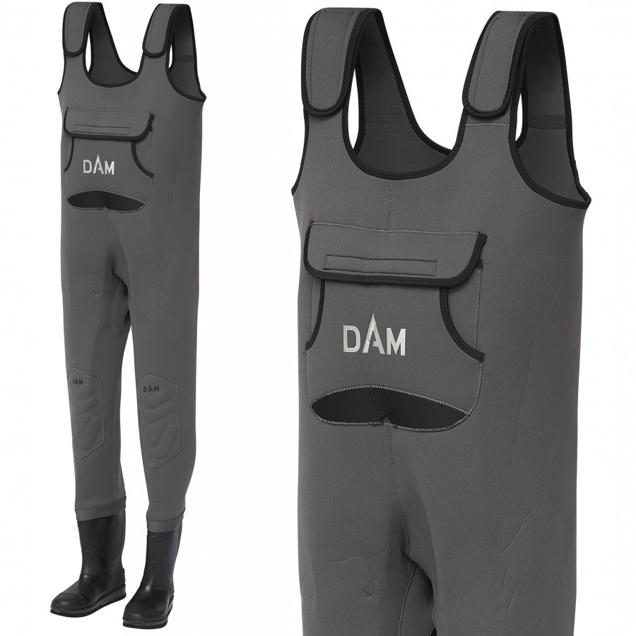 

Заброды неопреновые (Вейдерсы) DAM Dryzone Neoprene Waders с наколенниками 4мм 46/47р.