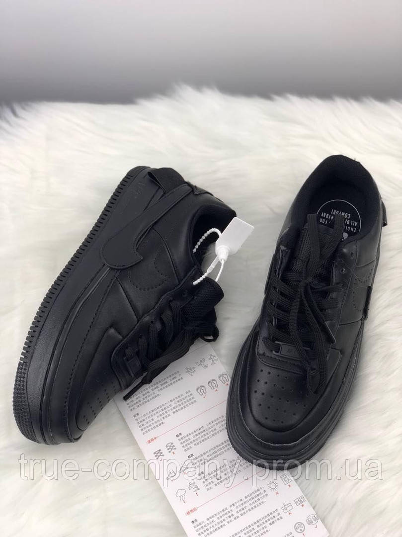 

Nike Air Force 1 Jester XX Triple Black (Черный)