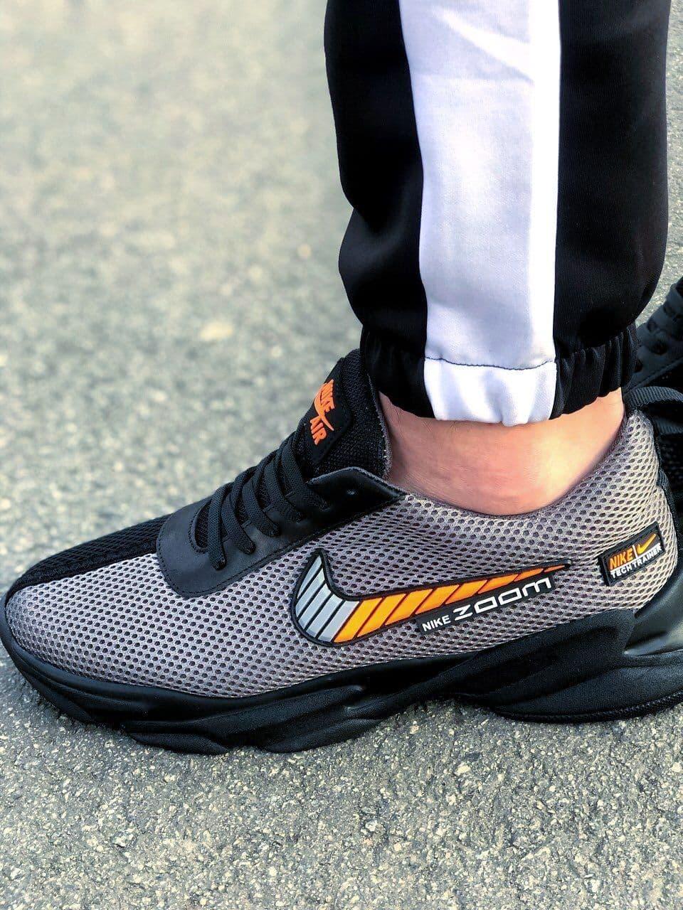 

Кроссовки мужские летние серые Nike zoom, мужские летние кроссовки Nike zoom сетка серые