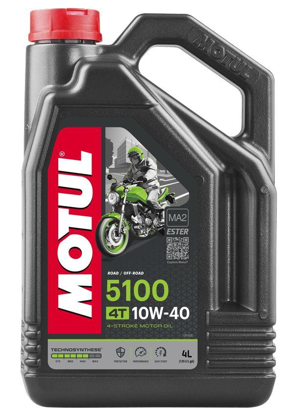 

Масло 4T MOTUL 5100 4L SAE 10W40 (полусинтетическое) 836541 / 104068