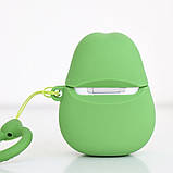 3D чохол для бездротових навушників Apple AirPods з карабіном Авокадо, зелений, фото 4