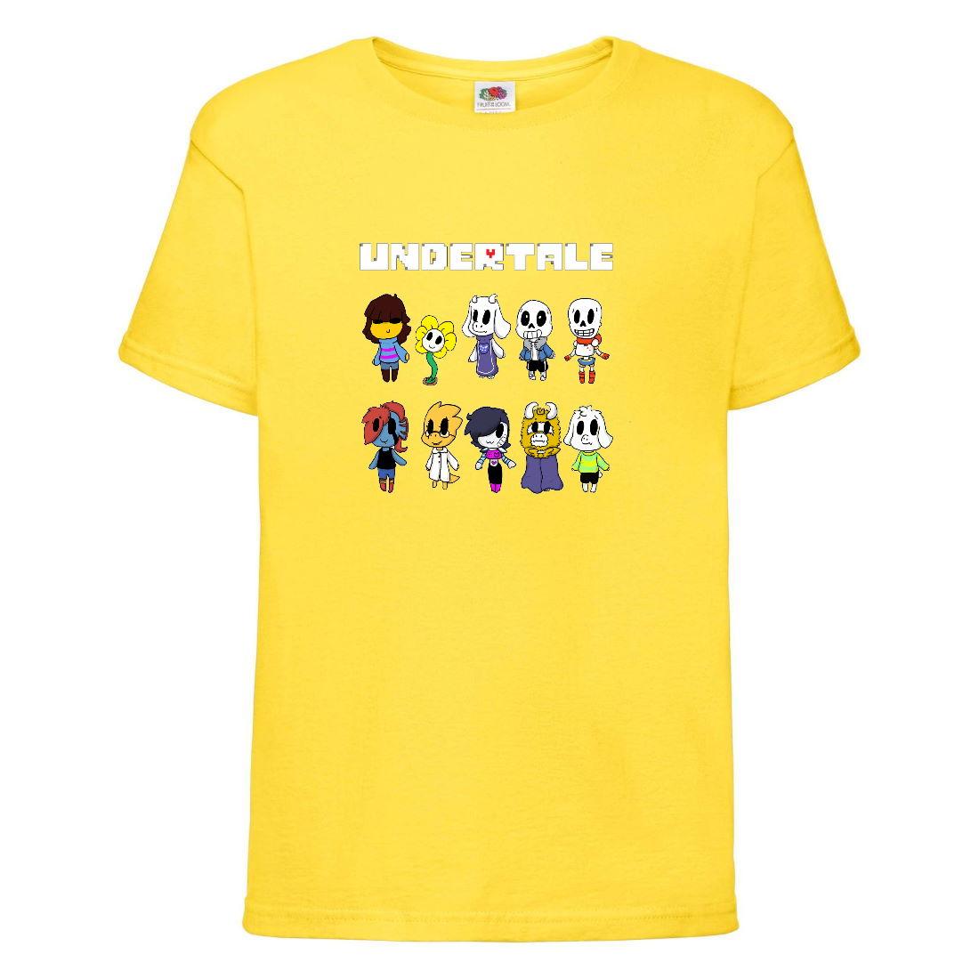 

Футболка детская Андертейл 007 (Undertale) желтая, размеры 104-116-128-140-152-164