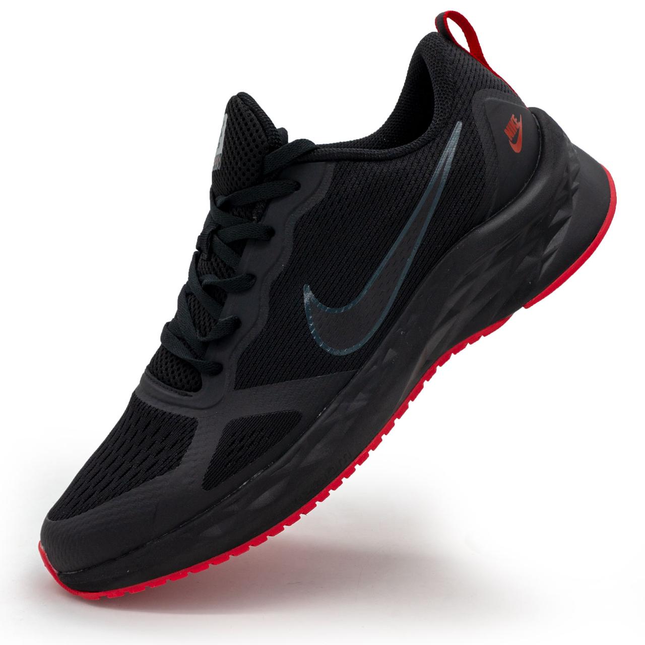 

Мужские кроссовки для бега Nike Zoom Winflo 8 полностью черные. Топ качество! р.(42, 43, 44)