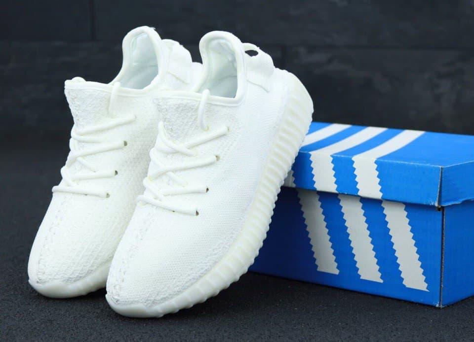 

Мужские кроссовки Adidas Yeezy Boost 350 v2 White / Адидас Изи Буст 350 в2 Белые, Белый