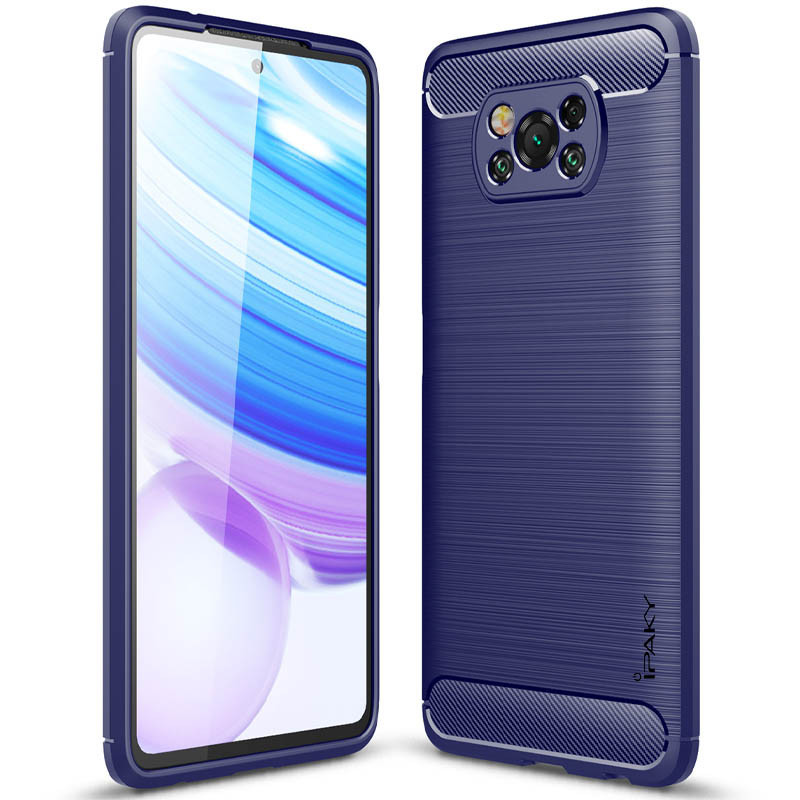 

TPU чехол iPaky Slim Series для Xiaomi Poco X3 NFC / Poco X3 Pro - Синий
