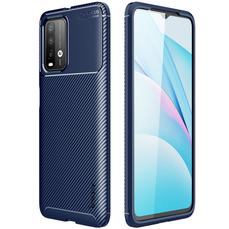 

TPU чехол iPaky Kaisy Series для Xiaomi Redmi Note 9 4G / Redmi 9 Power / Redmi 9T / Poco M3 Синий