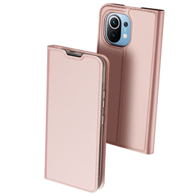 

Чехол-книжка Dux Ducis с карманом для визиток для Xiaomi Mi 11, Rose gold