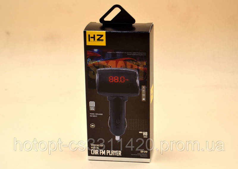 

Автомобильный FM-трансмиттер модулятор H8 \ HED08 с Bluetooth, MP3