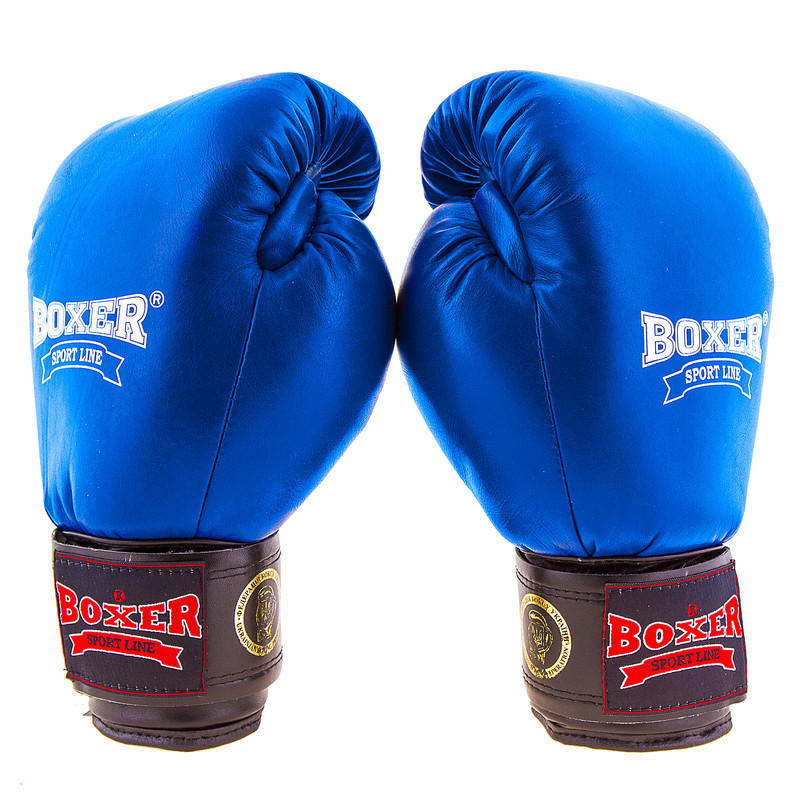 

Боксерские перчатки Boxer Profi ФБУ, 10oz,12oz, синий