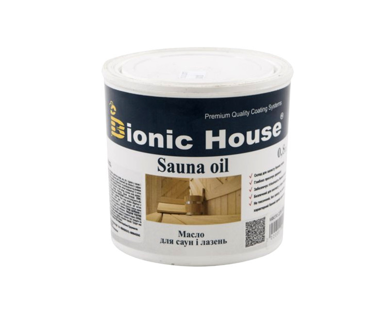 

Масло влагозащитное BIONIC-HOUSE SAUNA OIL для бань и саун 0,8л