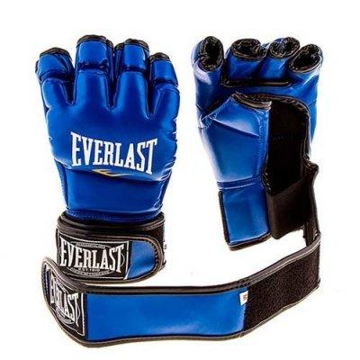 

Перчатки единоборств синие Everlast Mma DX364 размер  SKL11-281421, Синий