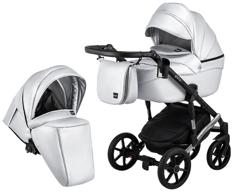 

Коляска 2 в 1 Bair Polo (Silver) кожа 100% 27S