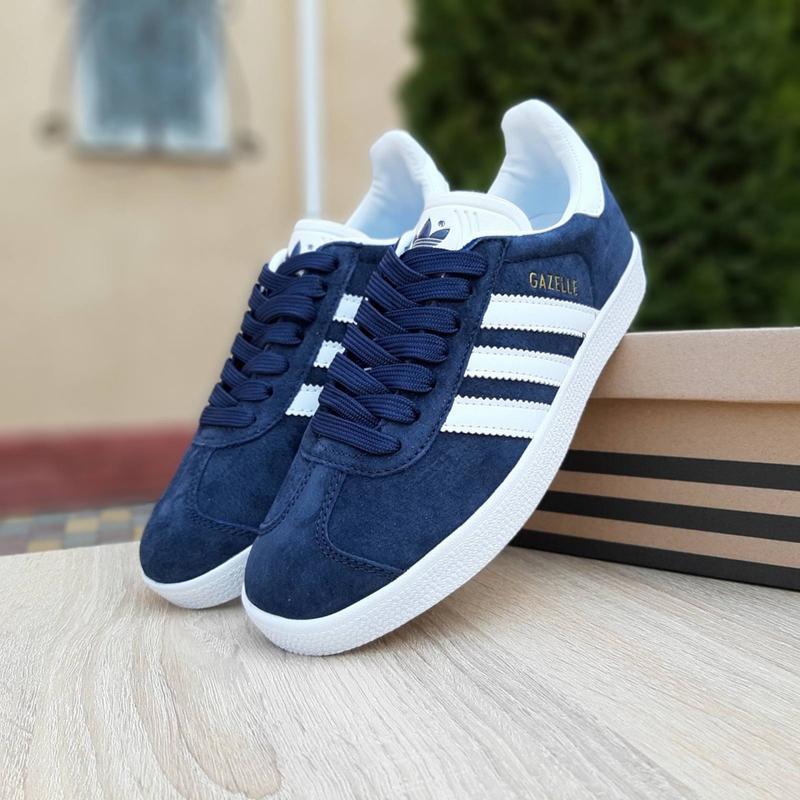 

Кроссовки Adidas Gazelle Мужские Адидас (размеры: 41-46) Синие 44р Видео Обзор, Синий