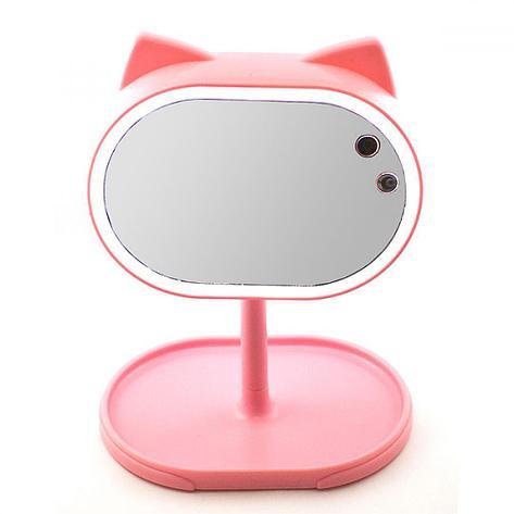 

Большое зеркало с подсветкой для макияжа Led mirror Fox 182620, Розовый