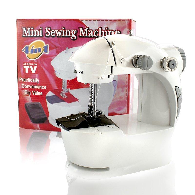 

Швейная мини-машинка c педалью 4в1 mini Sewing Machine 201 131944