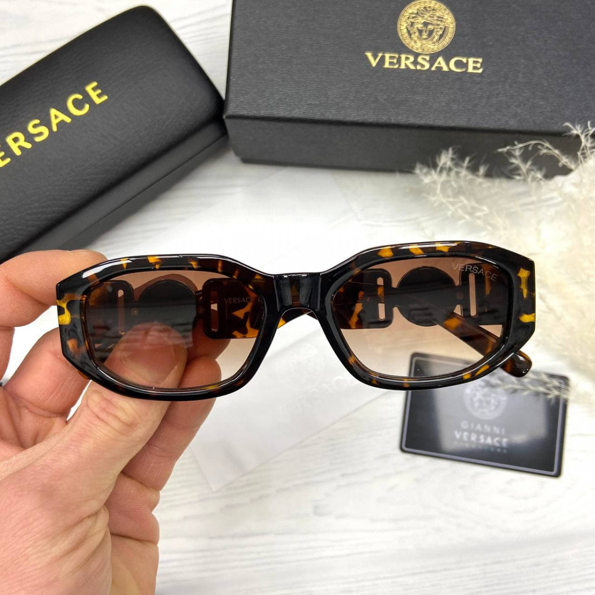 

Солнцезащитные очки Versace 4361 Коричневые Леопардовый