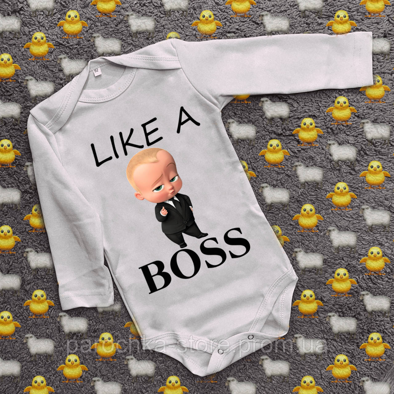 

Детские бодики с принтом - Like a Boss