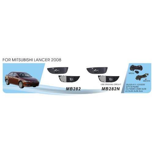 

Фары доп.модель Mitsubishi Lancer 2007/MB-282N/H11-55W/эл.проводка (MB-282N)