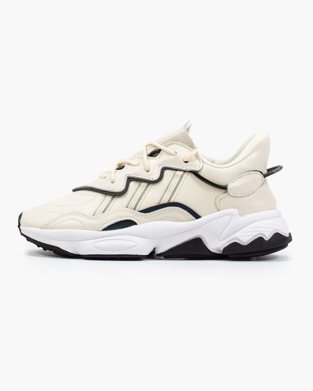 

Женские кроссовки Adidas Ozweego Beige White / Адидас Озвиго Бежевые Белые, Бежевый