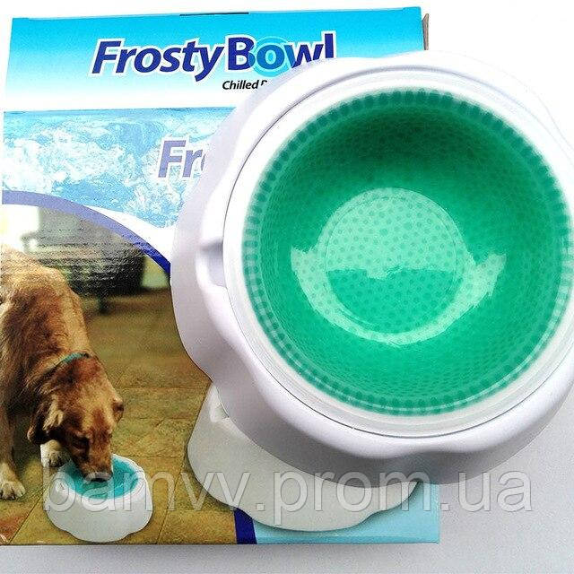 

Охлаждающая миска для воды для домашних животных Frosty Bowl, миска для собак с охлаждающим гелем