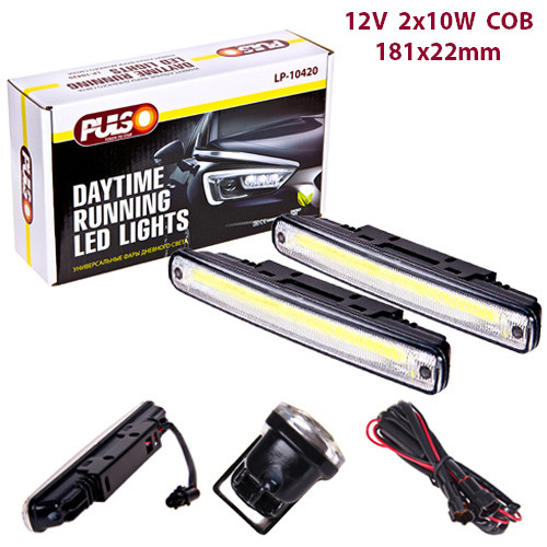 

Фары доп/дневного света LP-10420 DRL COB/20W/12V/пластик/181*22mm (LP-10420)