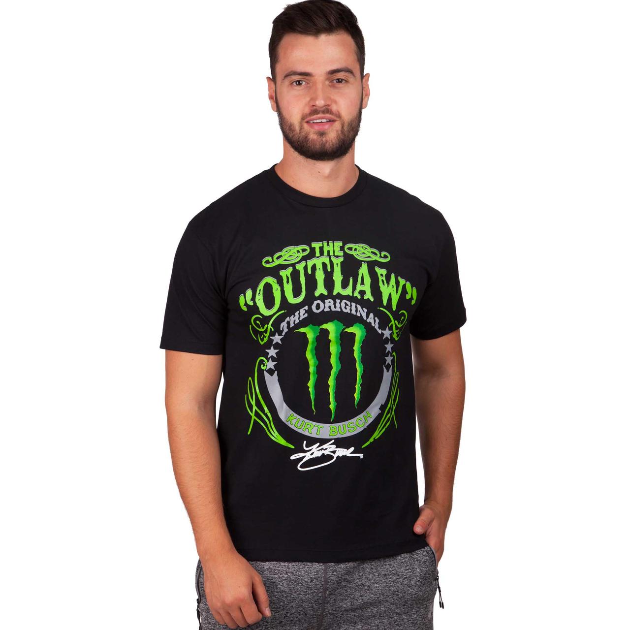 

Футболка спортивная мужская MONSTER KURT BUSCH THE OUTLAW CO-4483 размер M-XL-46-54 черный