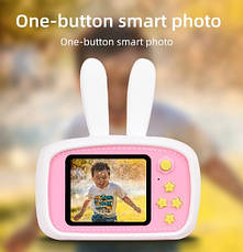 Дитячий цифровий фотоапарат з вушками Smart Kids Camera Full HD 1080Р Білий, фото 3