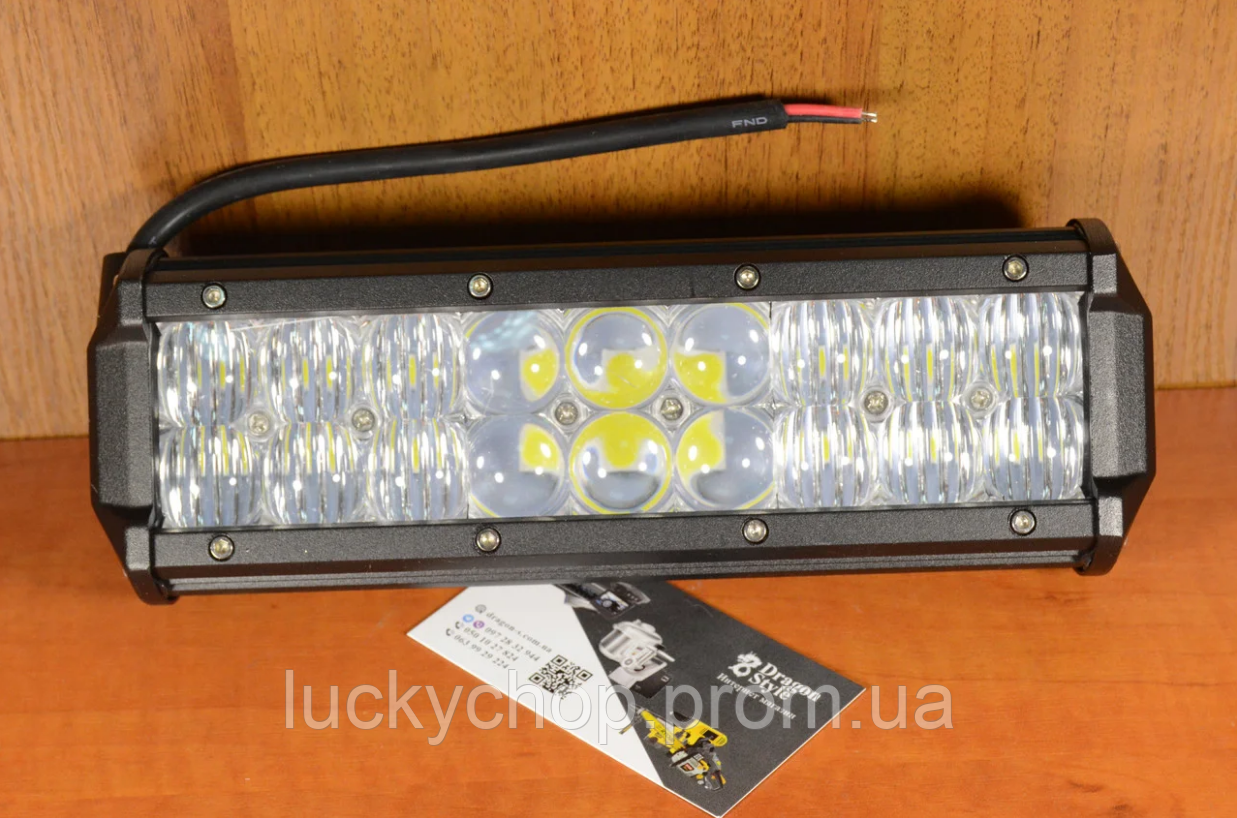 

Автофара LED на крышу (18 LED) 5D-54W-MIX (235 х 70 х 80) Противотуманка ближний свет