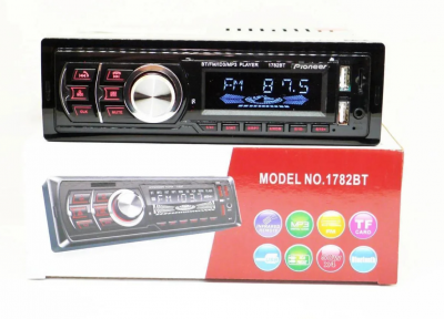 

Автомагнитола 1DIN MP3 1782BT (1USB, 2USB-зарядка, TF card, bluetooth)