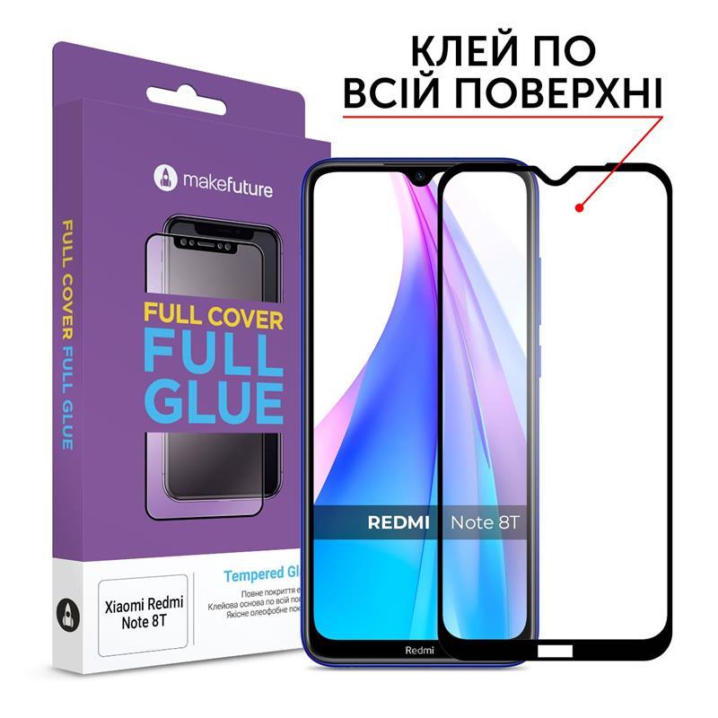 

Защитное стекло MakeFuture для Xiaomi Redmi Note 8T Full Cover Full Glue, 0.33 mm (MGF-XRN8T)