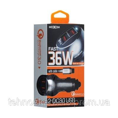 

Авто зарядное устройство Moxom KC-13 Type-C QC 3.0 SKL11-229257