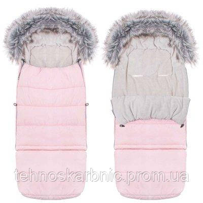 

Детский конверт для коляски, санок Maxi 4 в 1 Springos Pink SKL41-277704, Розовый