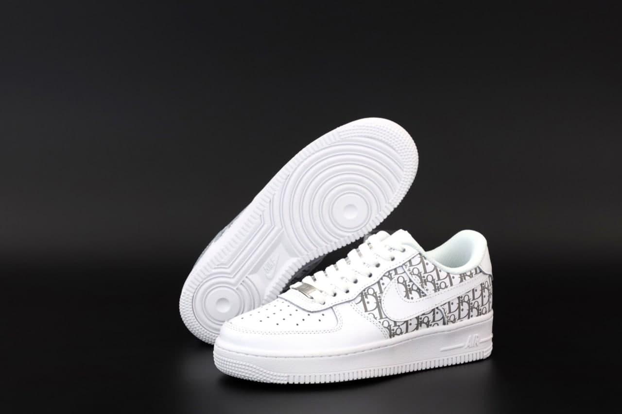 

Женские Кроссовки Nike Air Force 1 x Dior White / Найк Аир Форс Диор Белые 37, Белый