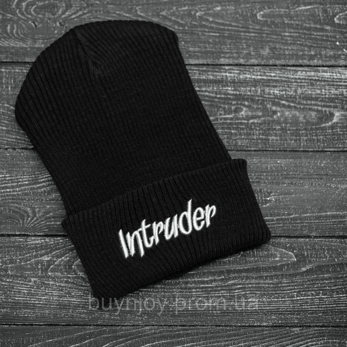 

Шапка Intruder черная, зимняя big logo, См.фотографии