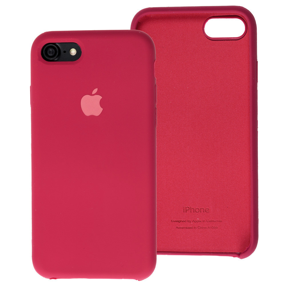 

Чехол Silicone Case для Apple iPhone 7 / 8 / SE 2020 Rose Red