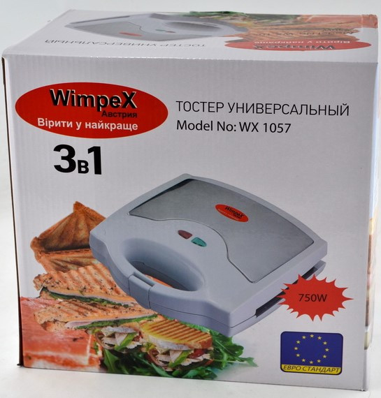 

Тостер бутербродница гриль Wimpex Wx1057