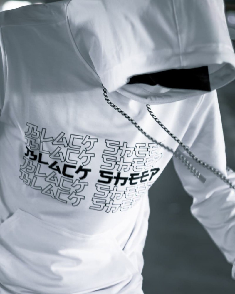 

Худи белый двунитка Black Sheep 070-0095