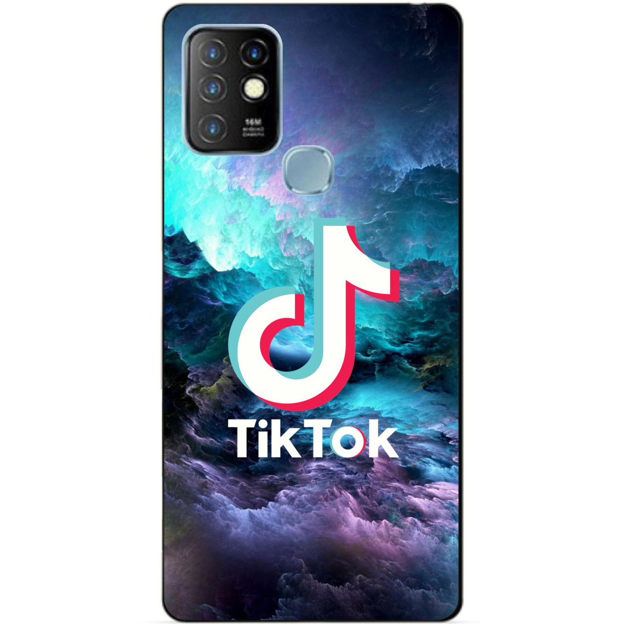 

Силиконовый бампер чехол для Infinix Hot 10 Lite с рисунком Tik Tok, Разные цвета